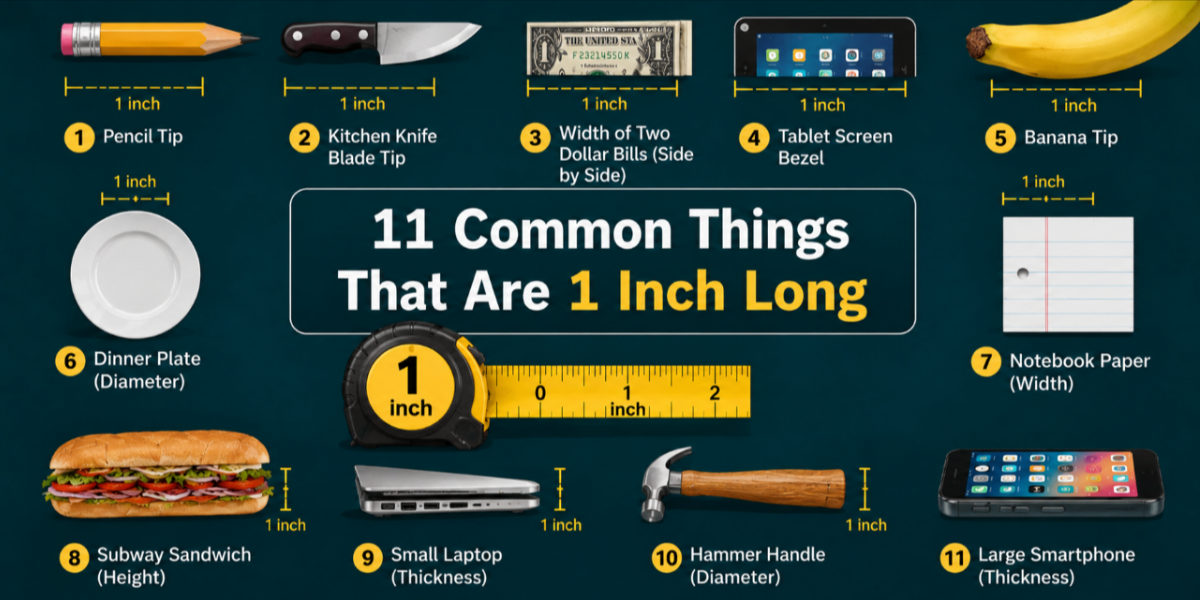 11 Common Things That Are 1 Inch Long