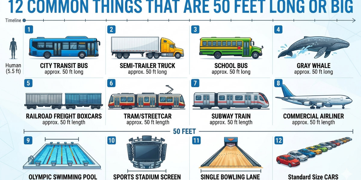 12 Common Things That Are 50 Feet Long or Big