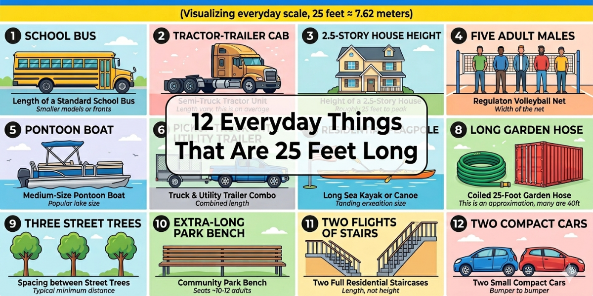 12 Everyday Things That Are 25 Feet Long