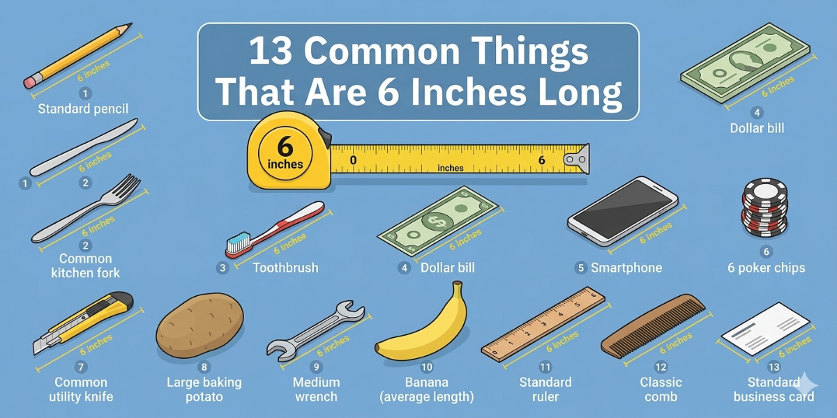 13 Common Things That Are 6 Inches Long