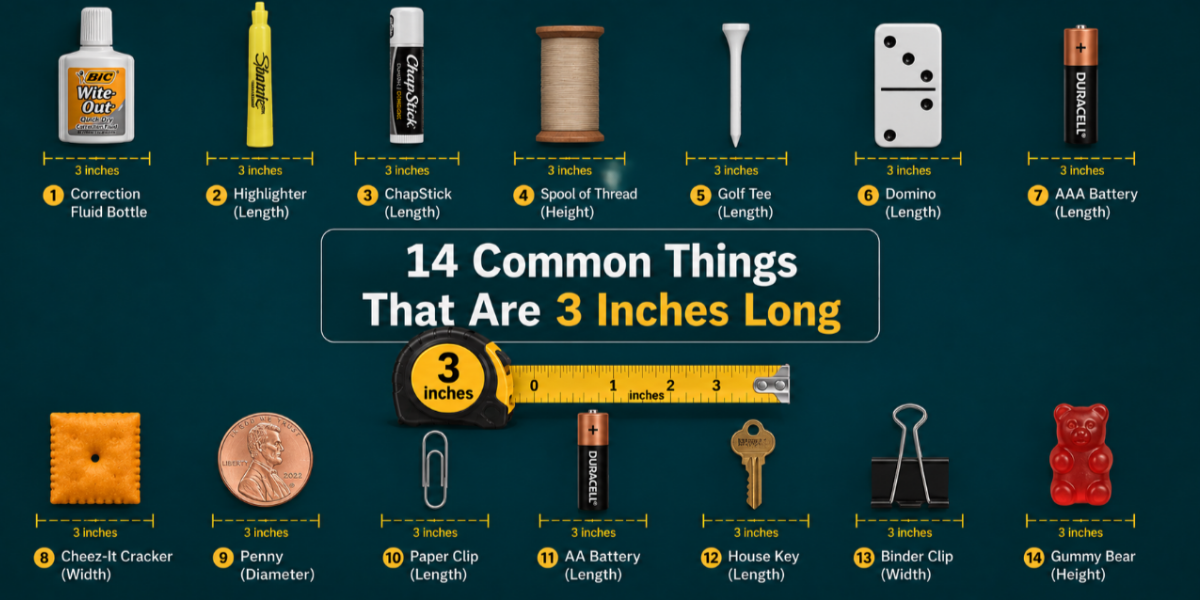 14 Common Things That Are 3 Inches Long
