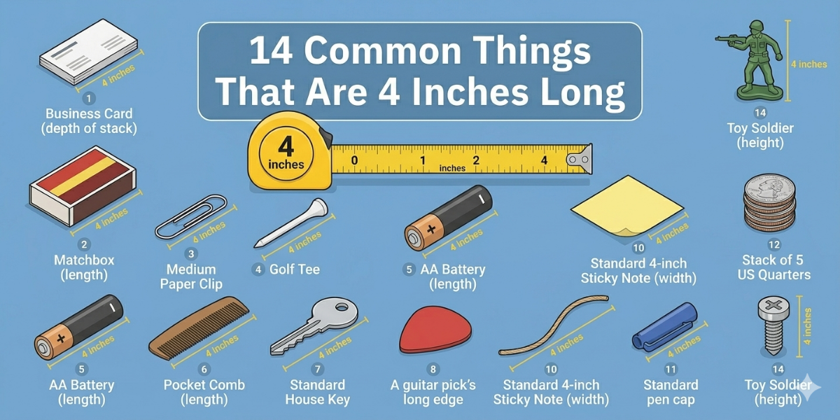 14 Common Things That Are 4 Inches Long