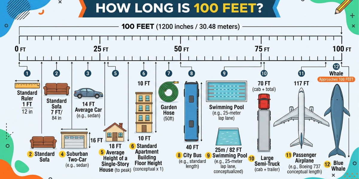 How Long Is 100 Feet? (Compared to 12 Everyday Objects)
